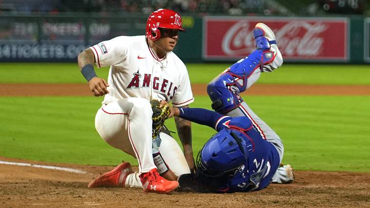 Los Angeles Angels catcher Moisés Ballesteros.