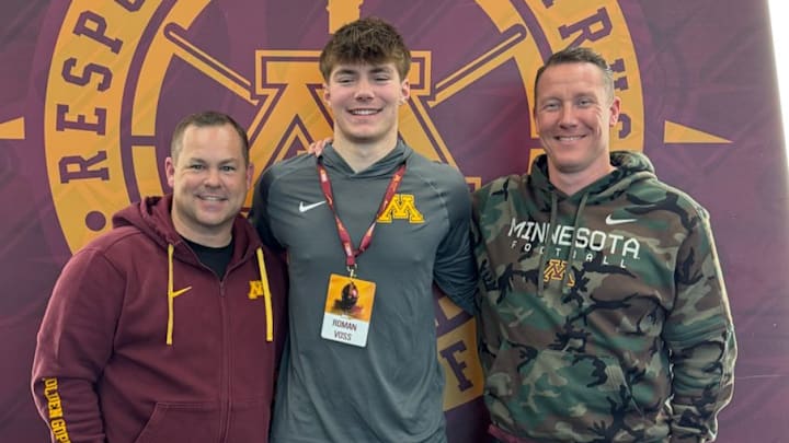 Roman Voss committed to play football at Minnesota after picking the Gophers over Alabama.