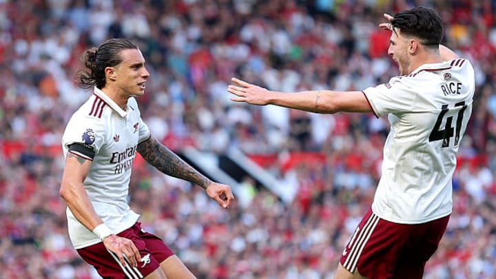 Riccardo Calafiori (left) was Arsenal’s match winner.