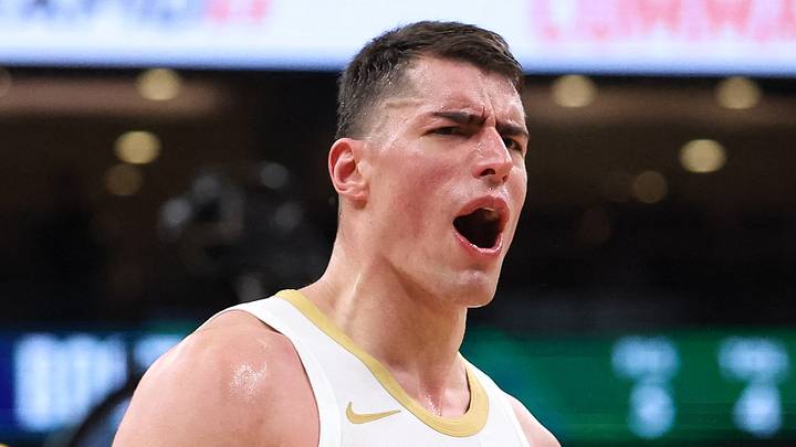 Apr 12, 2026; Boston, Massachusetts, USA; Boston Celtics forward Luka Garza (52) reacts during the second half against the Orlando Magic at TD Garden. Mandatory Credit: Paul Rutherford-Imagn Images Apr 12, 2026; Boston, Massachusetts, USA; Boston Celtics forward Luka Garza (52) reacts during the second half against the Orlando Magic at TD Garden. Mandatory Credit: Paul Rutherford-Imagn Images