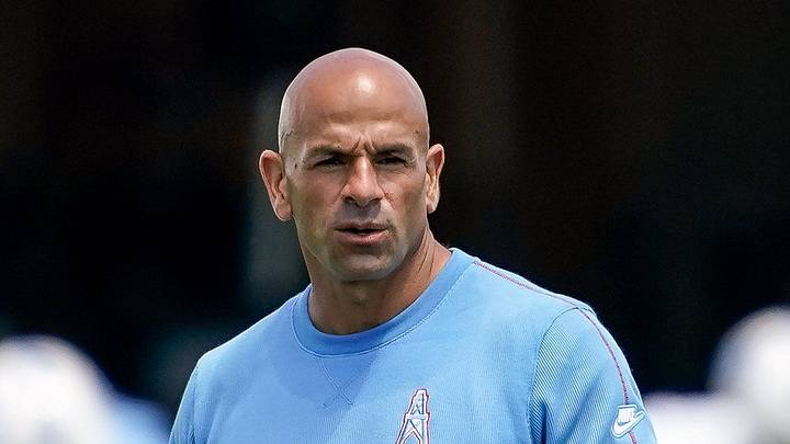 Tennessee Titans Coach Robert Saleh watches his players Tennessee Titans Coach Robert Saleh watches his players