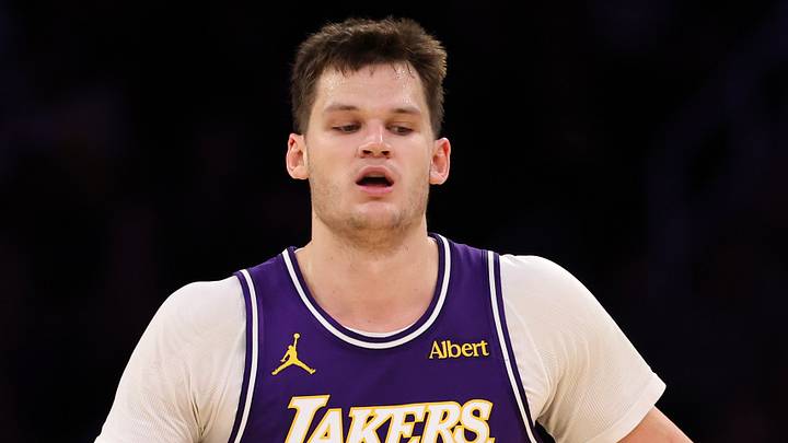 Oct 23, 2026; Los Angeles, California, USA; Los Angeles Lakers center Walker Kessler (14) is greeted by guard Austin Reaves (15) during the fourth quarter against the Los Angeles Clippers at Crypto.com Arena. Mandatory Credit: Kiyoshi Mio-Imagn Images Oct 23, 2026; Los Angeles, California, USA; Los Angeles Lakers center Walker Kessler (14) is greeted by guard Austin Reaves (15) during the fourth quarter against the Los Angeles Clippers at Crypto.com Arena. Mandatory Credit: Kiyoshi Mio-Imagn Images
