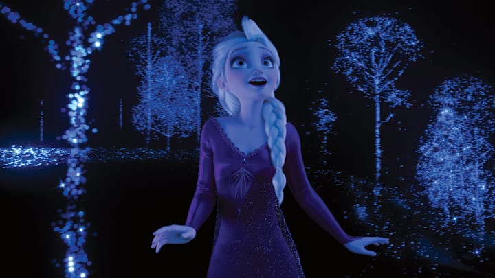 INTO THE UNKNOWN – In “Frozen 2,” Elsa feels that she’s being beckoned by a voice from far away, a calling she can’t ignore showcased in the original song “Into the Unknown.” She learns that answers await her—but she must venture far from home. Featuring Idina Menzel as the voice of Elsa, Walt Disney Animation Studios’ “Frozen 2” opens in U.S. theaters on Nov. 22, 2019. © 2019 Disney. All Rights Reserved.