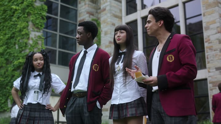 (L to R) Eve Edwards as Mary; Ayo Solanke as Ryan; Miku Martineau as Yumeko, and Hunter Cardinal as Michael in Bet