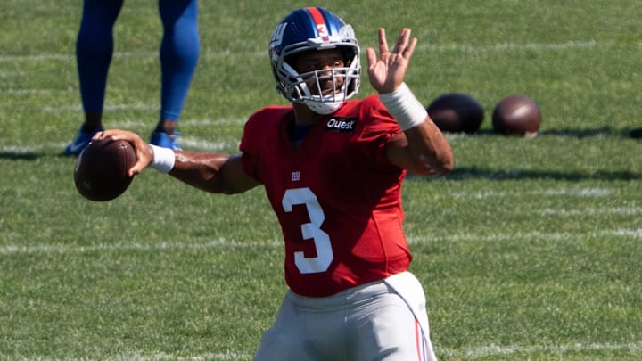 NY Giants quarterback Russell Wilson