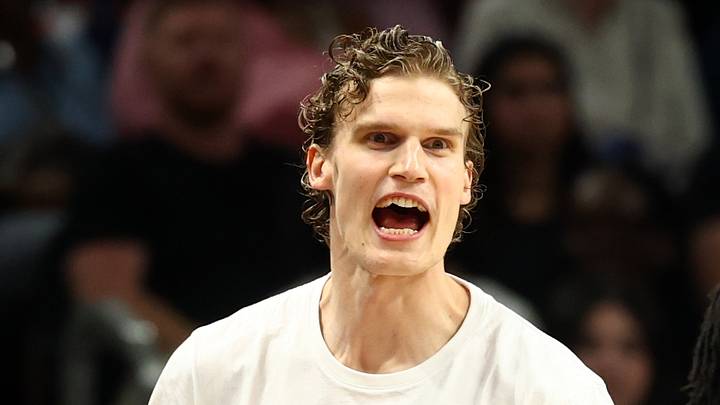 Mar 28, 2026; Phoenix, Arizona, USA; Utah Jazz forward Lauri Markkanen reacts from the bench against the Phoenix Suns in the second half at Mortgage Matchup Center. Mandatory Credit: Mark J. Rebilas-Imagn Images