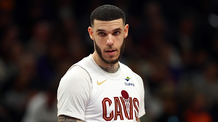 Jan 30, 2026; Phoenix, Arizona, USA; Cleveland Cavaliers guard Lonzo Ball (2) against the Phoenix Suns at Mortgage Matchup Center. Mandatory Credit: Mark J. Rebilas-Imagn Images Jan 30, 2026; Phoenix, Arizona, USA; Cleveland Cavaliers guard Lonzo Ball (2) against the Phoenix Suns at Mortgage Matchup Center. Mandatory Credit: Mark J. Rebilas-Imagn Images