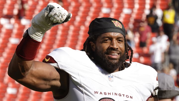 Washington Commanders defensive end Deatrich Wise Jr. Washington Commanders defensive end Deatrich Wise Jr.