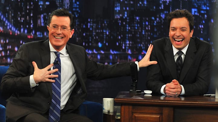 Stephen Colbert Visits "Late Night With Jimmy Fallon"