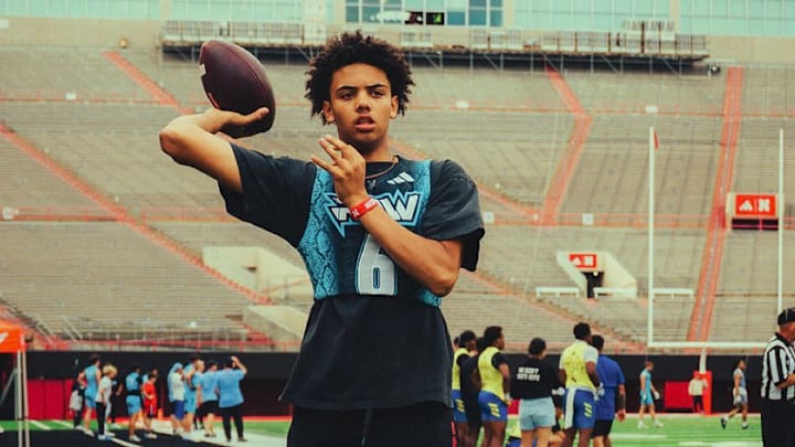 Trae Taylor at Nebraska for a 7on7 event