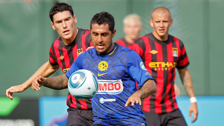 En el 2011, América y Manchester City se enfrentaron también en un duelo amistoso en Estados Unidos. En el 2011, América y Manchester City se enfrentaron también en un duelo amistoso en Estados Unidos.