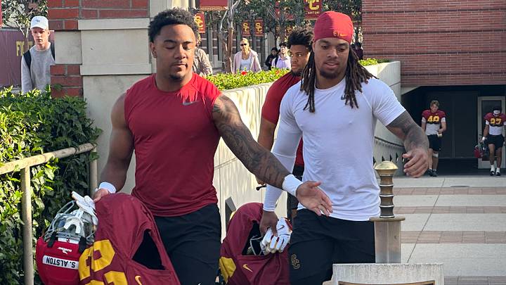 USC Trojans freshman running backs Shahn Alston and Deshonne Redeaux USC Trojans freshman running backs Shahn Alston and Deshonne Redeaux