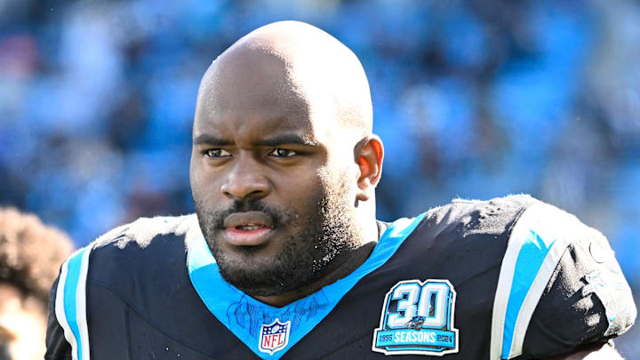 Carolina Panthers offensive tackle Taylor Moton Carolina Panthers offensive tackle Taylor Moton