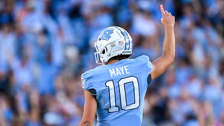 North Carolina quarterback Drake Maye