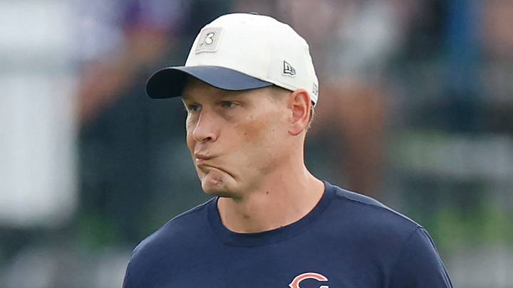 Aug 5, 2026; Lake Forest, IL, USA; Chicago Bears head coach Ben Johnson walks on the field during training camp at Halas Hall. Mandatory Credit: Kamil Krzaczynski-Imagn Images Aug 5, 2026; Lake Forest, IL, USA; Chicago Bears head coach Ben Johnson walks on the field during training camp at Halas Hall. Mandatory Credit: Kamil Krzaczynski-Imagn Images