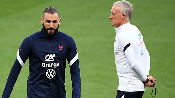 Karim Benzema et Didier Deschamps, équipe de France 2022
