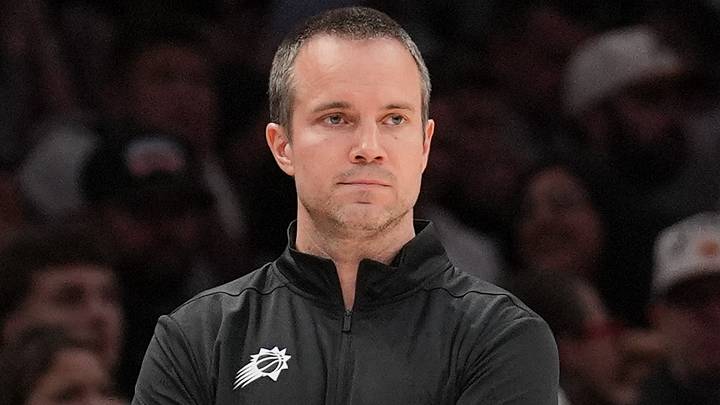 Oct 14, 2026; San Antonio, Texas, USA; Phoenix Suns head coach Jordan Ott looks on in the first half against the San Antonio Spurs at Frost Bank Center. Mandatory Credit: Daniel Dunn-Imagn Images Oct 14, 2026; San Antonio, Texas, USA; Phoenix Suns head coach Jordan Ott looks on in the first half against the San Antonio Spurs at Frost Bank Center. Mandatory Credit: Daniel Dunn-Imagn Images
