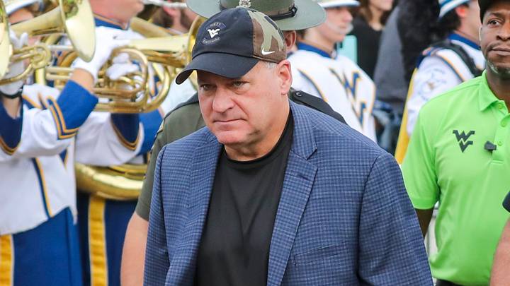 Oct 10, 2026; Morgantown, West Virginia, USA;  West Virginia Mountaineers head coach Rich Rodriguez arrives before their game against the Arizona Wildcats at Milan Puskar Stadium.  Mandatory Credit: Ben Queen-Imagn Images