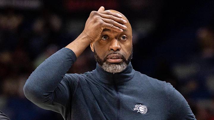 Apr 5, 2026; New Orleans, Louisiana, USA; Orlando Magic Head Coach Jamahl Mosley reacts to a play against the New Orleans Pelicans during the second half at Smoothie King Center. Mandatory Credit: Stephen Lew-Imagn Images Apr 5, 2026; New Orleans, Louisiana, USA; Orlando Magic Head Coach Jamahl Mosley reacts to a play against the New Orleans Pelicans during the second half at Smoothie King Center. Mandatory Credit: Stephen Lew-Imagn Images