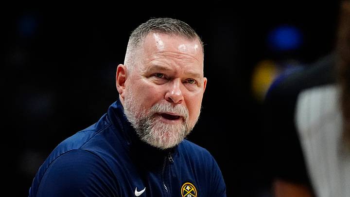 Apr 6, 2025; Denver, Colorado, USA; Denver Nuggets head coach Michael Malone reacts towards referee Danielle Scott (87) in the second half against the Indiana Pacers at Ball Arena. Mandatory Credit: Ron Chenoy-Imagn Images Apr 6, 2025; Denver, Colorado, USA; Denver Nuggets head coach Michael Malone reacts towards referee Danielle Scott (87) in the second half against the Indiana Pacers at Ball Arena. Mandatory Credit: Ron Chenoy-Imagn Images