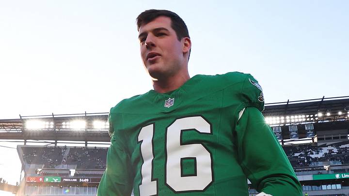 Philadelphia Eagles quarterback Tanner McKee Philadelphia Eagles quarterback Tanner McKee
