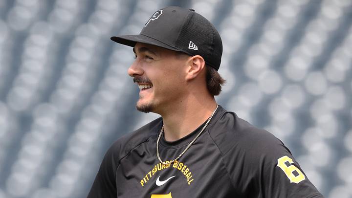 Jun 25, 2026; Pittsburgh, Pennsylvania, USA;  Pittsburgh Pirates shortstop Konnor Griffin (6) looks on before the game against the Seattle Mariners at PNC Park. Mandatory Credit: Charles LeClaire-Imagn Images