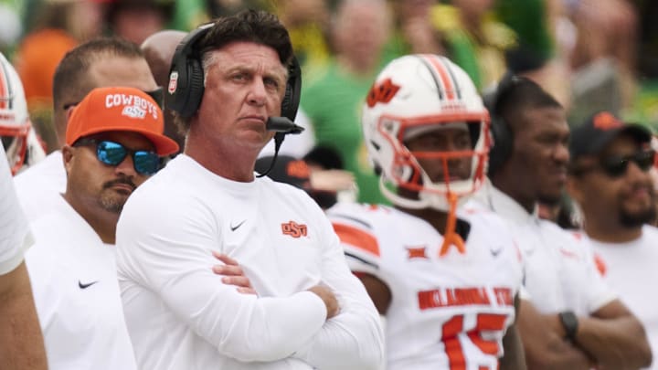 Oklahoma State Cowboys head coach Mike Gundy