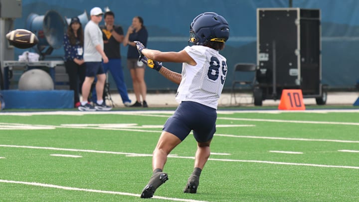 West Virginia University receiver Tyshawn Dues