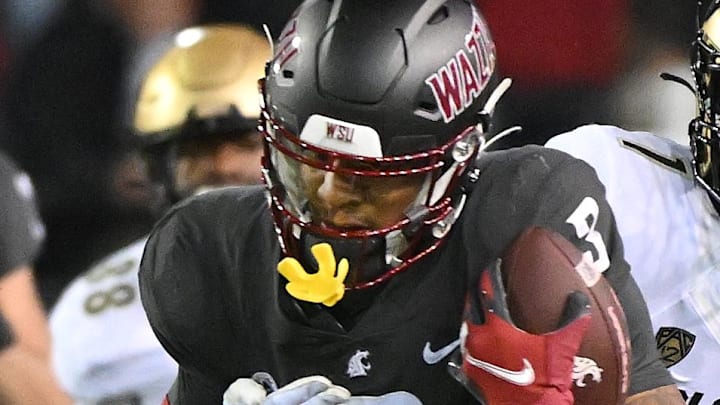 Nov 17, 2023; Pullman, Washington, USA; Washington State Cougars wide receiver Josh Kelly (3)