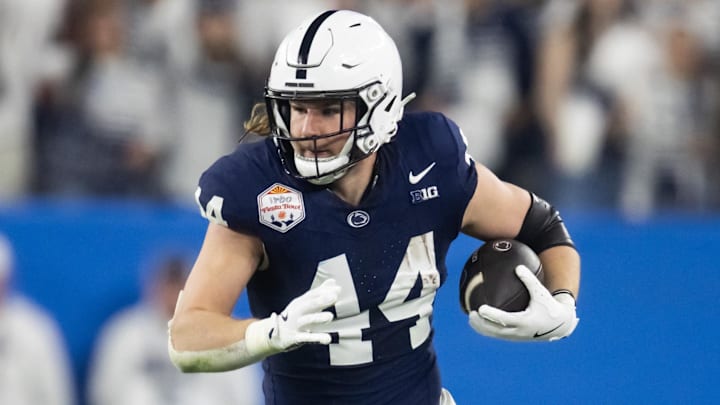 Tyler Warren is projected to be the first tight end selected in the 2025 NFL Draft.