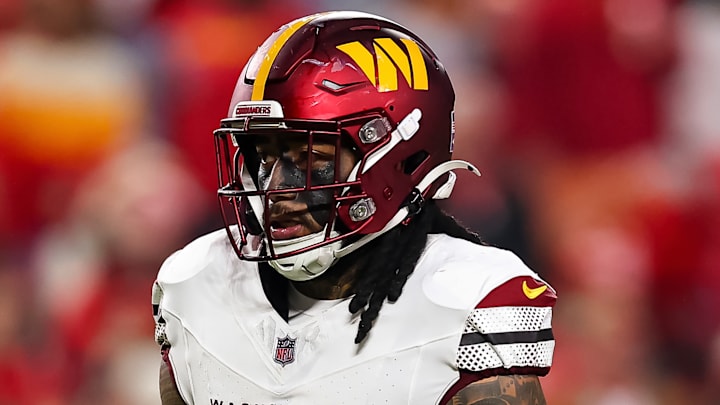 Washington Commanders linebacker Frankie Luvu Washington Commanders linebacker Frankie Luvu