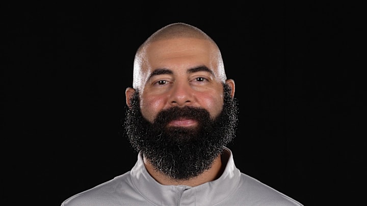 Atlanta Hawks general manager Onsi Saleh poses for a photo during Media Day, Sep 29, 2025.