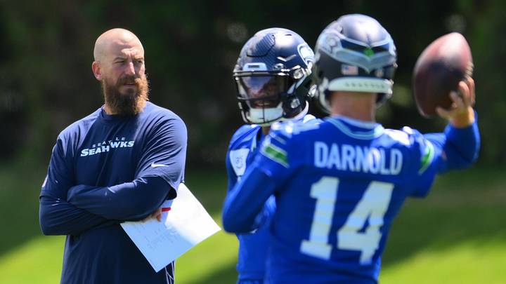 Seattle Seahawks offensive coordinator Brian Fleury Seattle Seahawks offensive coordinator Brian Fleury