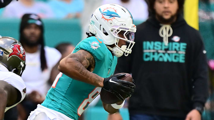Miami Dolphins receiver Theo Wease Jr.