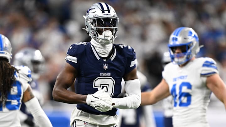 Dallas Cowboys wide receiver George Pickens during the first half against the Detroit Lions. Dallas Cowboys wide receiver George Pickens during the first half against the Detroit Lions.