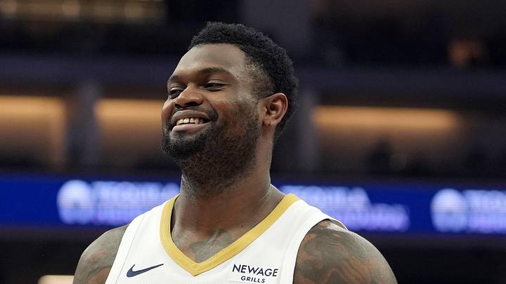 Apr 3, 2026; Sacramento, California, USA; New Orleans Pelicans forward Zion Williamson (1) during the second quarter against the Sacramento Kings at Golden 1 Center. Mandatory Credit: Darren Yamashita-Imagn Images
