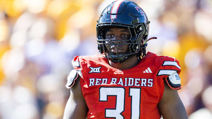 Oct 18, 2025; Tempe, Arizona, USA; Texas Tech Red Raiders linebacker David Bailey (31) against the Arizona State Sun Devils at Mountain America Stadium.