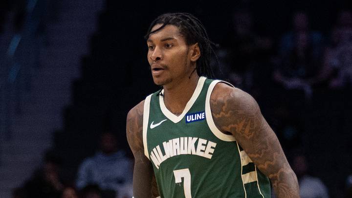 Oct 11, 2026; Charlotte, North Carolina, USA; Milwaukee Bucks guard Kevin Porter Jr. (7) brings the ball up court during the fourth quarter against the Charlotte Hornets at Spectrum Center. Mandatory Credit: Scott Kinser-Imagn Images