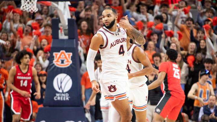 Auburn Tigers forward Johni Broome had a season-high 31 points in a win over the Georgia Bulldogs. Auburn Tigers forward Johni Broome had a season-high 31 points in a win over the Georgia Bulldogs.