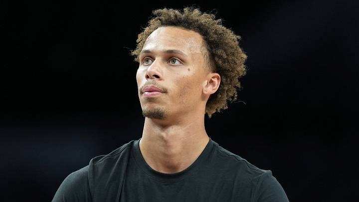 Atlanta Hawks guard Dyson Daniels (5) against the San Antonio Spurs at Frost Bank Center on October 8, 2026. Atlanta Hawks guard Dyson Daniels (5) against the San Antonio Spurs at Frost Bank Center on October 8, 2026.