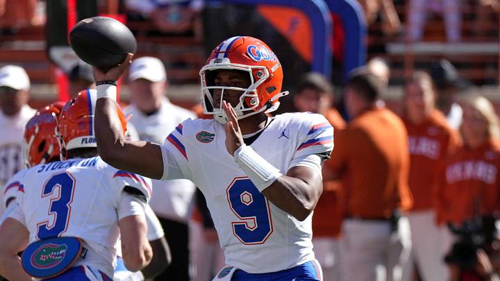 Florida quarterback Tramell Jones Jr. threw two touchdown passes in the Gators' upset win over Texas. Florida quarterback Tramell Jones Jr. threw two touchdown passes in the Gators' upset win over Texas.