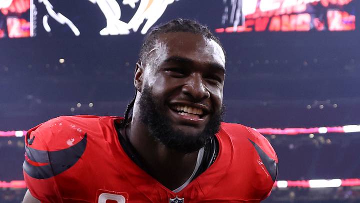 Nov 20, 2025; Houston, Texas, USA; Houston Texans defensive end Will Anderson Jr. (51) runs off the field after the game against the Buffalo Bills at NRG Stadium. Mandatory Credit: Troy Taormina-Imagn Images