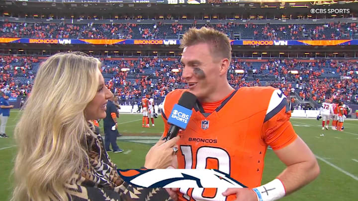 Nix threw for 279 yards and two touchdowns on Sunday.