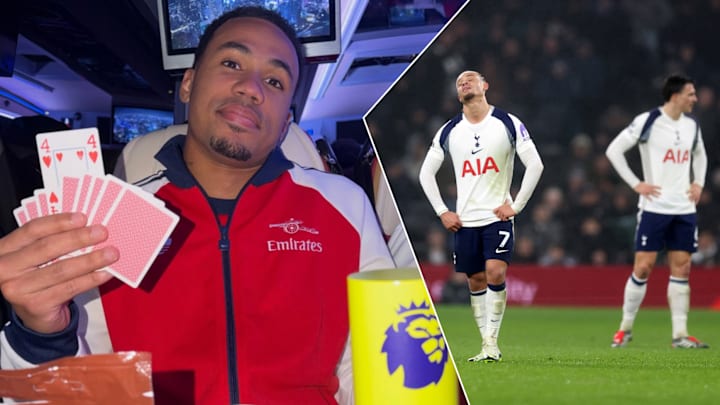 Gabriel was in a boisterous mood after Sunday’s derby win. Gabriel was in a boisterous mood after Sunday’s derby win.