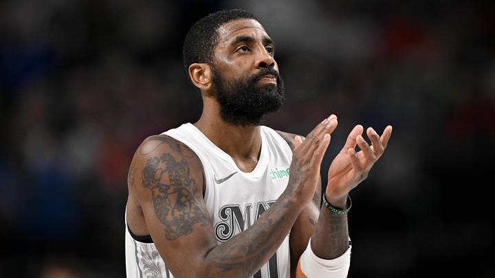 Feb 8, 2025; Dallas, Texas, USA; Dallas Mavericks guard Kyrie Irving (11) during the game between the Dallas Mavericks and the Houston Rockets at the American Airlines Center. Mandatory Credit: Jerome Miron-Imagn Images Feb 8, 2025; Dallas, Texas, USA; Dallas Mavericks guard Kyrie Irving (11) during the game between the Dallas Mavericks and the Houston Rockets at the American Airlines Center. Mandatory Credit: Jerome Miron-Imagn Images