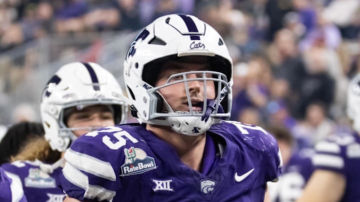 Kansas State Wildcats center Sam Hecht Kansas State Wildcats center Sam Hecht