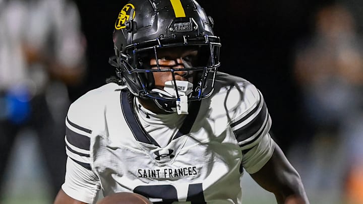St. Frances' Jaylen Burke runs free against Chaminade-Madonna at the Broward County National Football Showcase. In addition to being No. 5 in the nation and No. 1 in the state, the Panthers are No. 1 in their hometown. St. Frances' Jaylen Burke runs free against Chaminade-Madonna at the Broward County National Football Showcase. In addition to being No. 5 in the nation and No. 1 in the state, the Panthers are No. 1 in their hometown.