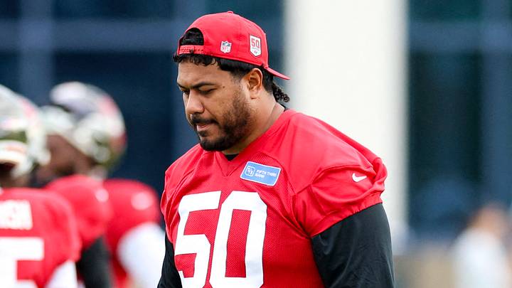 Tampa Bay Buccaneers defensive tackle Vita Vea continues to hold in as he seeks a new contract. Tampa Bay Buccaneers defensive tackle Vita Vea continues to hold in as he seeks a new contract.