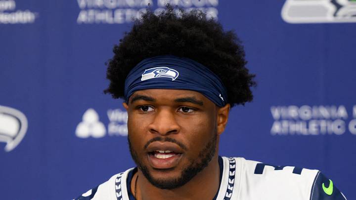 Seattle Seahawks safety Nick Emmanwori speaks to the media