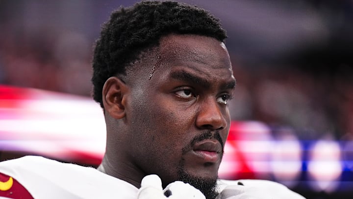 Washington Commanders offensive lineman Chris Paul Washington Commanders offensive lineman Chris Paul